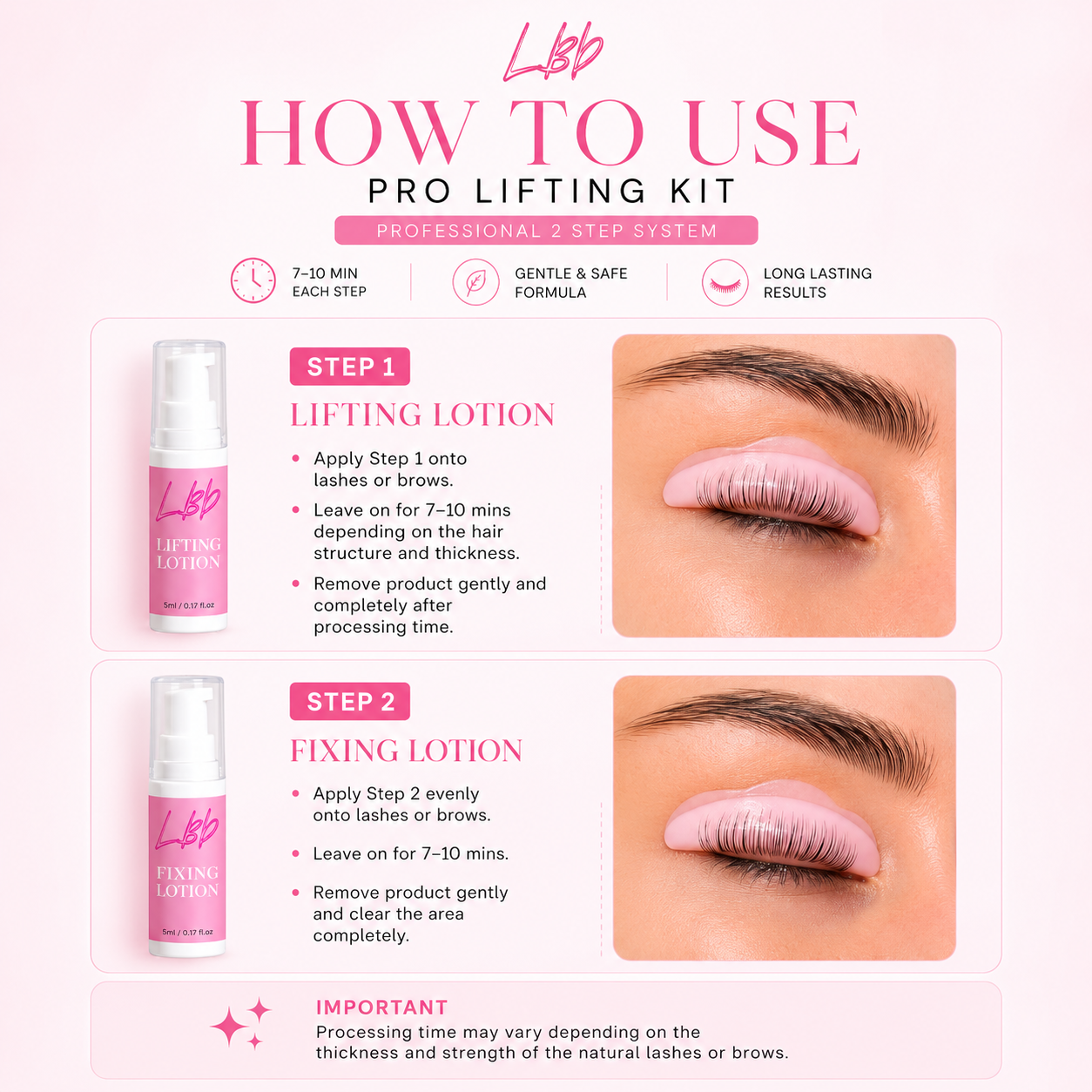 LBD PRO Lamination Kit / Lashes & Brows